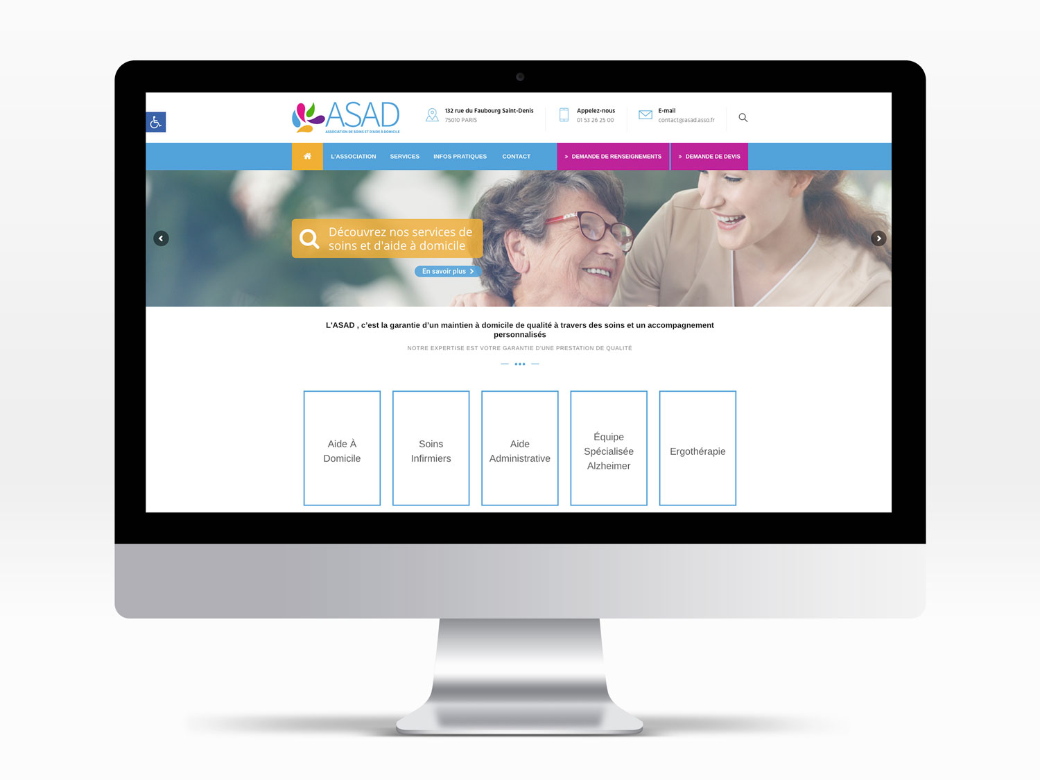 Création site internet ASAD - Agence web Paris experte en création de ...
